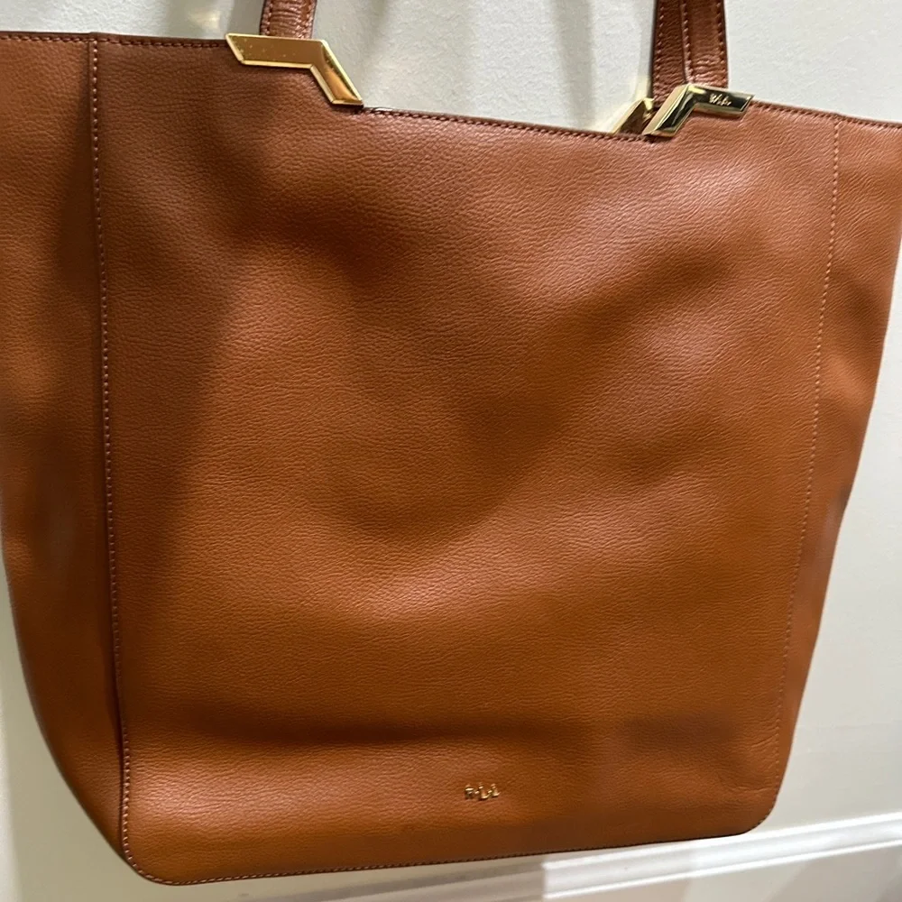 Ralph Lauren leather tote - Picture 1 of 2